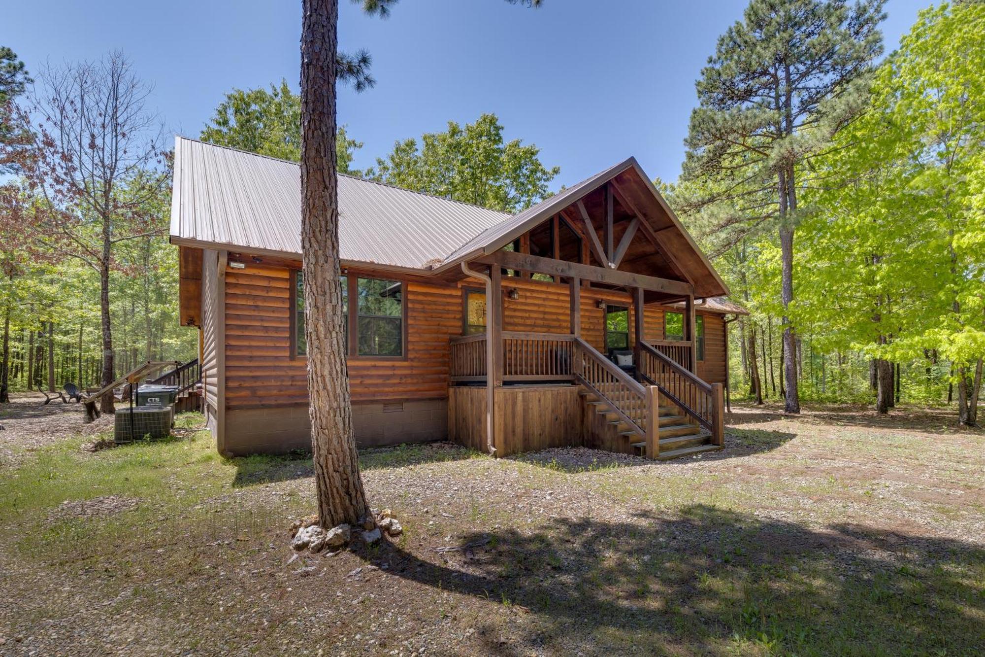 Cross Timbers Cabin On The Grove'S 25-Acres Брокен-Боу Экстерьер фото