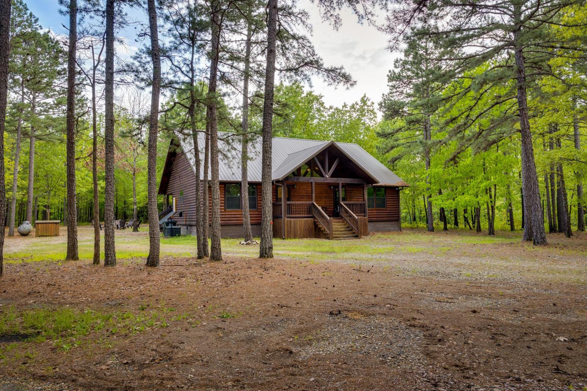 Cross Timbers Cabin On The Grove'S 25-Acres Брокен-Боу Экстерьер фото